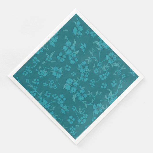 Serviette En Papier Fleurs déplaisantes Motif 2 (Coin)