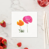 Serviette En Papier fleurs d'été (En situation)