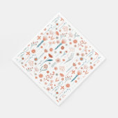 Serviette En Papier Fleurs d'été scandinaves (Coin)