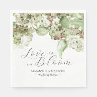 Fleurs d'hortensia à l'aquarelle Mariage Shower