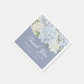 Serviette En Papier Fleurs d'Hydrangea Périwinkle Purple Wedple Party (Coin)