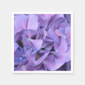 Serviette En Papier Fleurs d'Hydrangée violette (Devant)