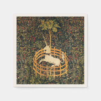 SERVIETTE EN PAPIER FLEURS D'IMAGINAIRES GOTHIQUES UNICORNES, MOTIFS F