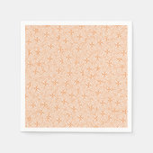 Serviette En Papier fleurs d'orange partout imprimés (Devant)