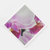Serviette En Papier Fleurs d'orchidées roses (Coin)