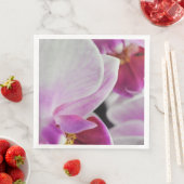 Serviette En Papier Fleurs d'orchidées roses (En situation)