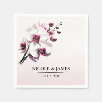 Fleurs d'orchidées roses et blanches pour mariage