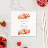Serviette En Papier Fleurs d'orchidées roses Thunder_Cove (En situation)