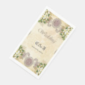 Serviette En Papier Fleurs douces (Coin)