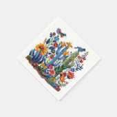 Serviette En Papier Fleurs du désert Saguaro Serenade (Coin)