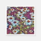 SERVIETTE EN PAPIER FLEURS DU JOUR (Devant)