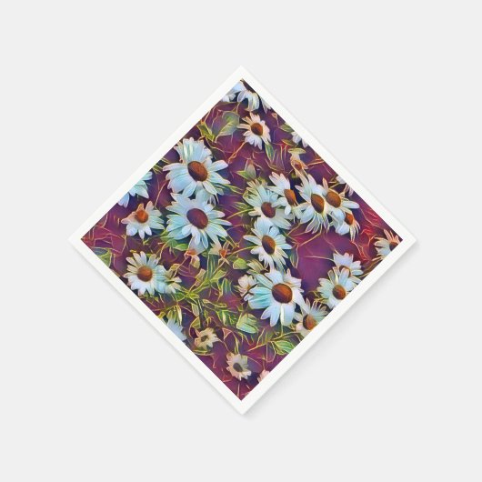 SERVIETTE EN PAPIER FLEURS DU JOUR (Coin)