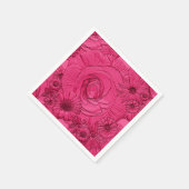 Serviette En Papier Fleurs embouteillées-Berry-COCKTAIL NAPKINS (Coin)