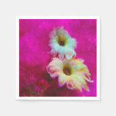 Serviette En Papier Fleurs en rose (Devant)