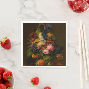 Serviette En Papier Fleurs et ananas sur une créature