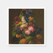 Serviette En Papier Fleurs et ananas sur une créature (Devant)
