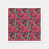 Serviette En Papier Fleurs Et Colibris (Devant)