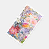 Serviette En Papier Fleurs et oiseaux (Coin)