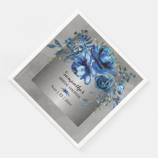 Serviette En Papier Fleurs éternelles : serviettes Mariages (Coin)