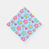 Serviette En Papier Fleurs Étoilées (Coin)