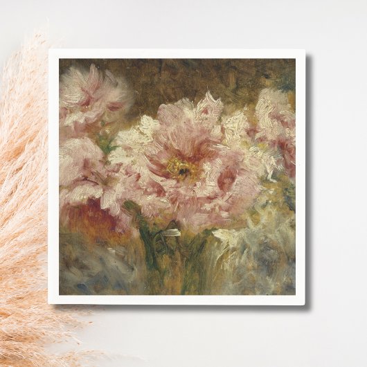 Serviette En Papier Fleurs - Félix Ziem