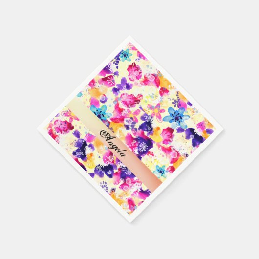 Serviette En Papier Fleurs fleurs sauvages de chabby Meadow (Coin)