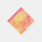 Serviette En Papier Fleurs florales mariages de Napkin standard (Coin)