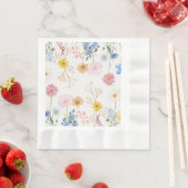 Serviette En Papier Fleurs florissantes (En situation)