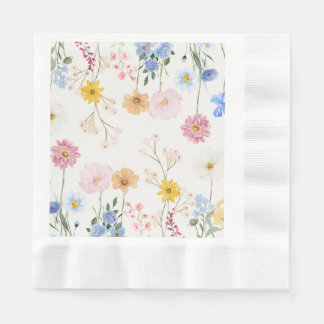 Serviette En Papier Fleurs florissantes