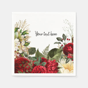 Serviette En Papier Fleurs glam chic modernes pour toutes les occasion