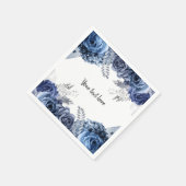 Serviette En Papier Fleurs glam chic modernes pour toutes les occasion (Coin)