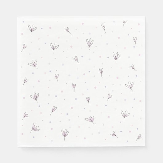 Serviette En Papier Fleurs Lilac (Devant)