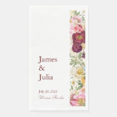 Serviette En Papier Fleurs magnifiques (Devant)