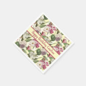 Serviette En Papier Fleurs Magnolia et Hydrangea Sud (Coin)