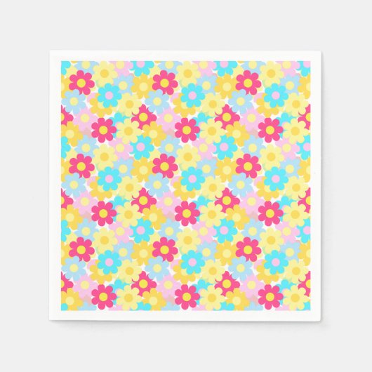 Serviette En Papier Fleurs mignonnes (Devant)