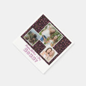 Serviette En Papier Fleurs mignonnes Bonne fête des mères 3 Photo (Coin)