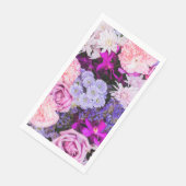 Serviette En Papier Fleurs Motif 8 (Coin)