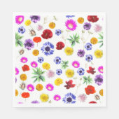 Serviette En Papier Fleurs multicolores (Devant)