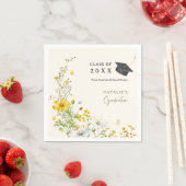 Serviette en papier Fleurs Papillons Fête de remis (En situation)