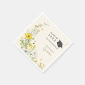 Serviette en papier Fleurs Papillons Fête de remis (Coin)