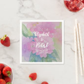 Serviette En Papier Fleurs pastel (En situation)