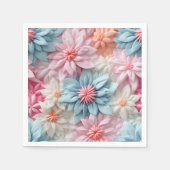 Serviette En Papier Fleurs Pastel (Devant)