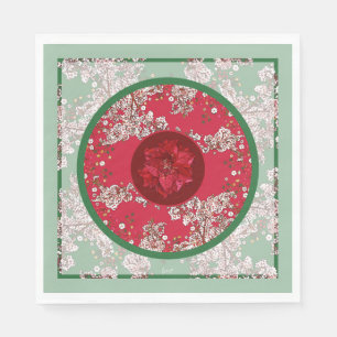 Serviette En Papier Fleurs pour Noël