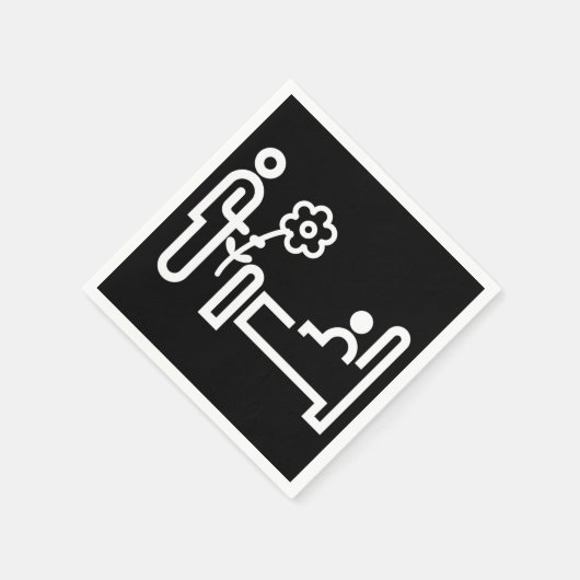 Serviette En Papier Fleurs Pour Un Patient Papier Serviettes (Coin)