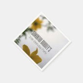 Serviette En Papier Fleurs printanières 35e anniversaire Papier de fêt (Coin)