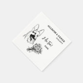 Serviette En Papier Fleurs que je fais trop chien berger allemand Mari (Coin)
