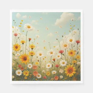Serviette En Papier Fleurs qui ressemblent à un ressort