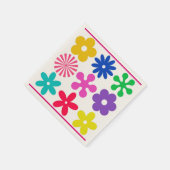 Serviette En Papier FLEURS RÉTRO super (Coin)