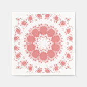 Serviette En Papier Fleurs roses (Devant)