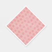 Serviette En Papier Fleurs roses (Coin)
